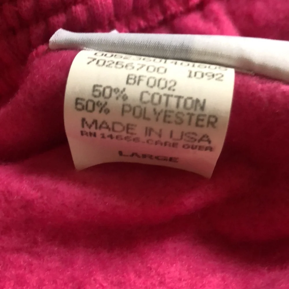 New sweatpants by Lee Apparel pink elastic waist and bottom cuff - Picture 9 of 13